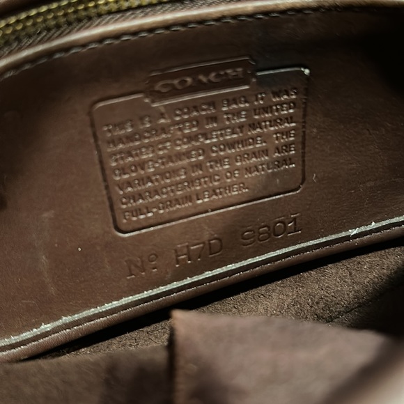 COACH 9801 Legacy Equestrian Brown Glove Leather Bag - Picture 7 of 7